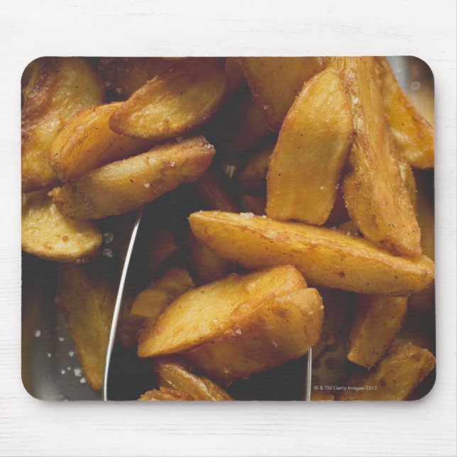 Potato wedges with salt (detail) mouse pad (Front)