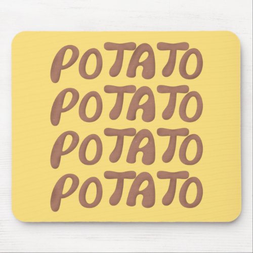 Potato Words Mouse Pad