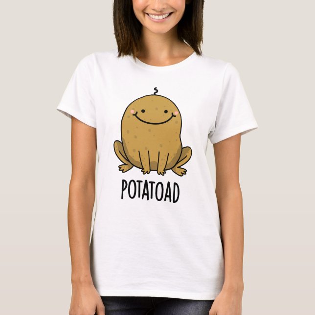 Potatoad Funny Potato Toad Pun  T-Shirt (Front)