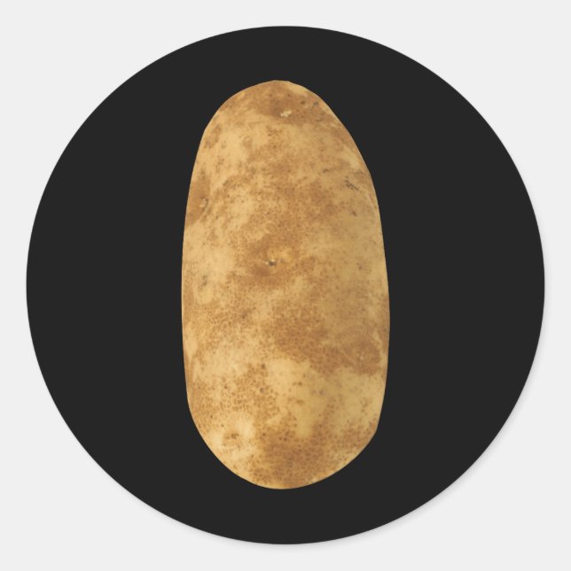 Potatoe- Mmmmmmm Potatoes Halloween Costume  Classic Round Sticker (Front)