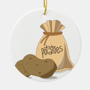 Potatoes Ceramic Ornament