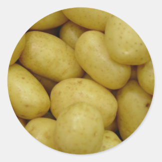 Potatoes Classic Round Sticker