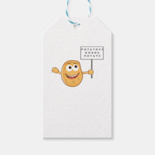 Potatoes Gonna Potate Vegetable Pun Light Humor Gift Tags