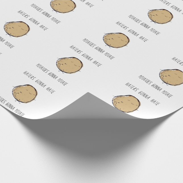 Potatoes Gonna Potate Wrapping Paper (Corner)