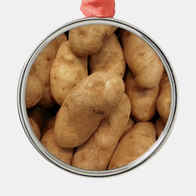 Potatoes Metal Ornament (Front)