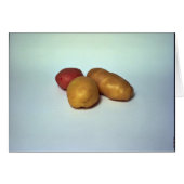 Potatoes on white background (Front Horizontal)
