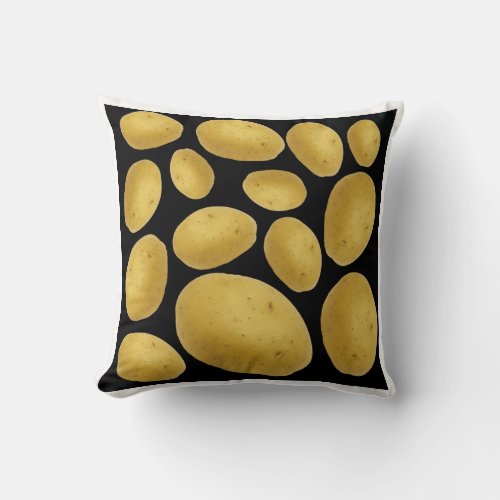 Potatoes pattern throw pillow