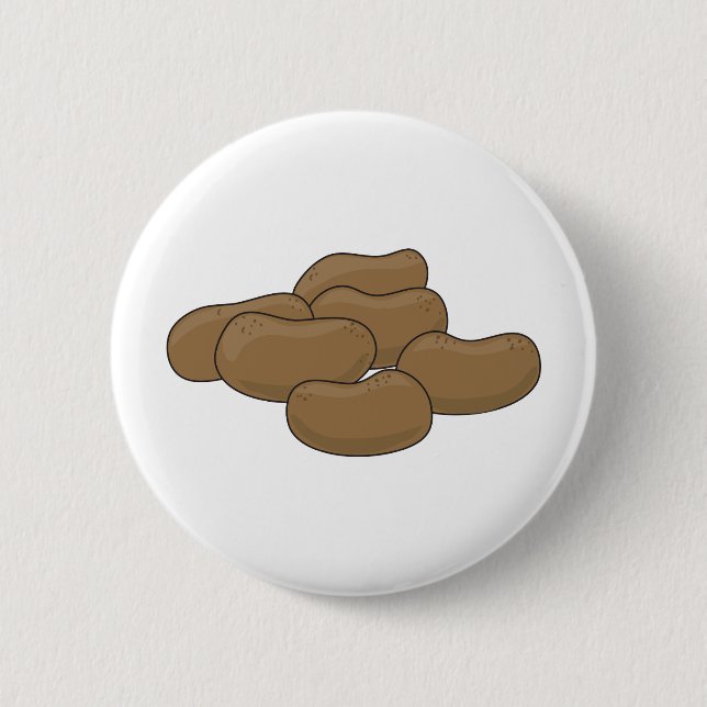 Potatoes Pinback Button (Front)