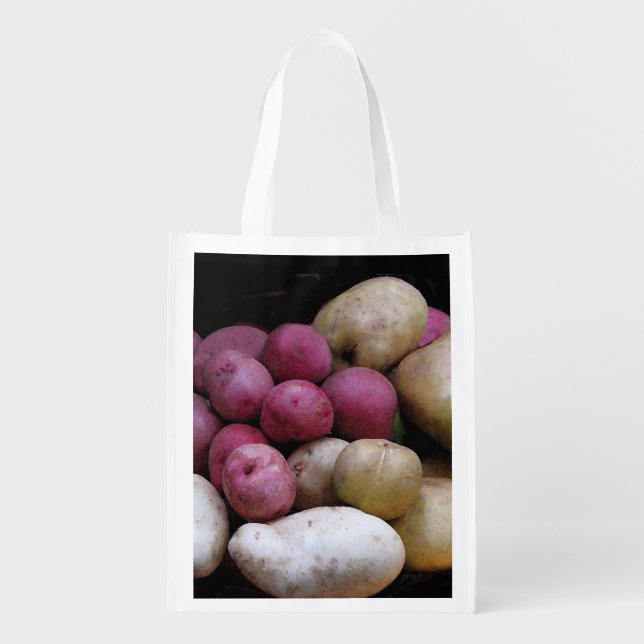 Potatoes Reusable Grocery Bag (Front)