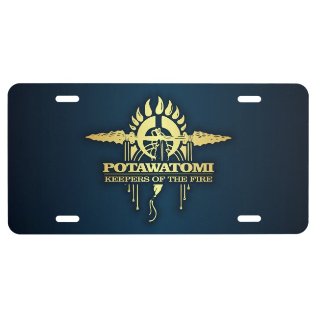 Potawatomi 2 license plate (Front)