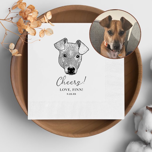 Potcake Dog Personalized Cheers Napkins (Creator Uploaded)