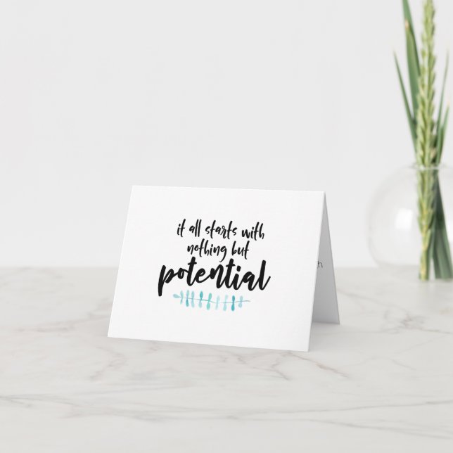 Potential Quote Card (Front)