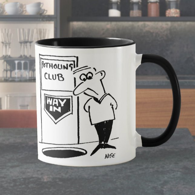 Potholing Club Doorway. Potholer Mug (Creator Uploaded)