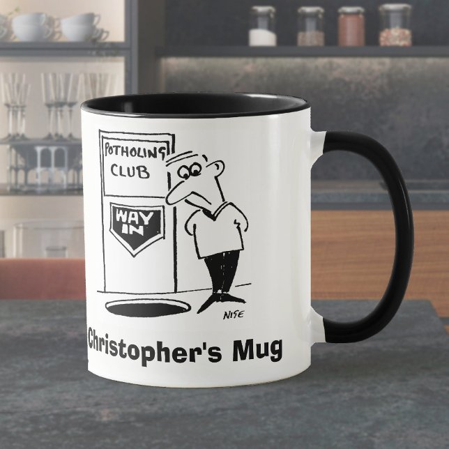 Potholing Club Doorway. Potholer Mug (Creator Uploaded)
