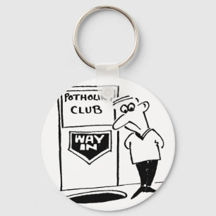 Potholing Club Entrance. Potholing joke Keychain