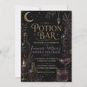Potion Bar Sweet Sixteen Party Invitation