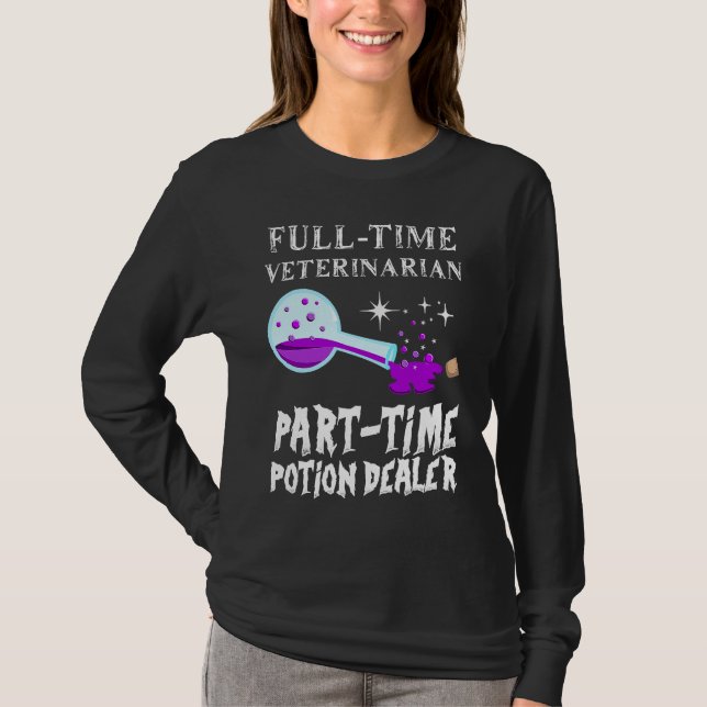 Potion Bottle Gothic Funny Veterinarian Costume Ha T-Shirt (Front)