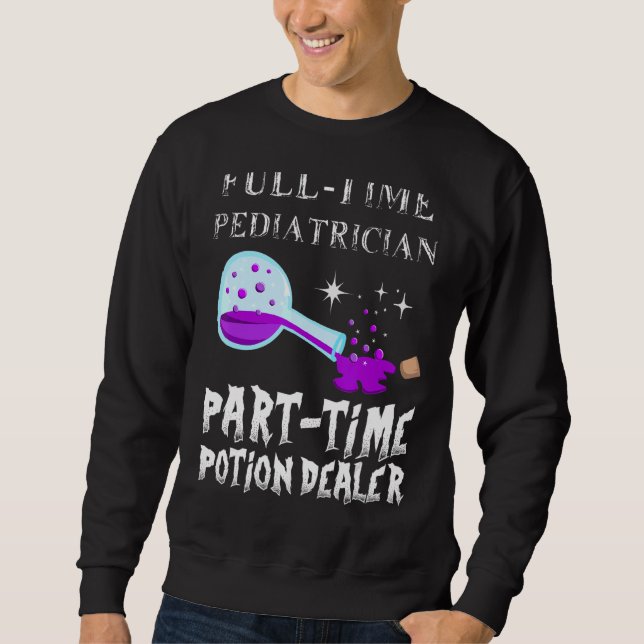 Potion Bottle Gothic  Pediatrician Costume Hallowe Sweatshirt (Front)