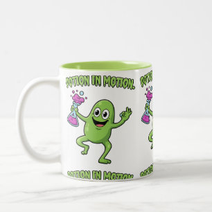 Potion in Motion Funny Dancing Monster Science Lab Two-Tone Coffee Mug