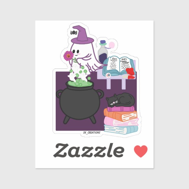 Potion Making Ghost Sticker (Sheet)