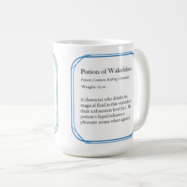 Potion of Wakefulness 15 oz mug (Front Right)