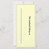 Potions Mistress bookmark (Back)