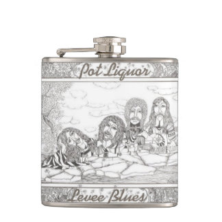 Potliquor Levee Blues Album Art Flask
