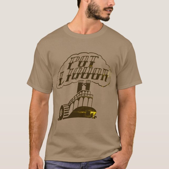 Potliquor Riverboat  T-Shirt (Front)