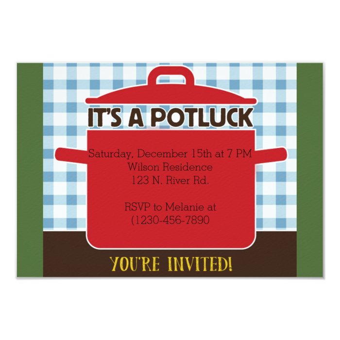 Potluck Card | Zazzle