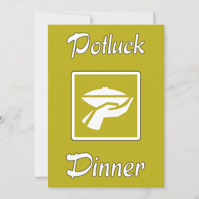 Potluck Dinner Invitation (Front)