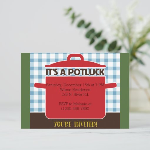 Potluck Invitation | Zazzle