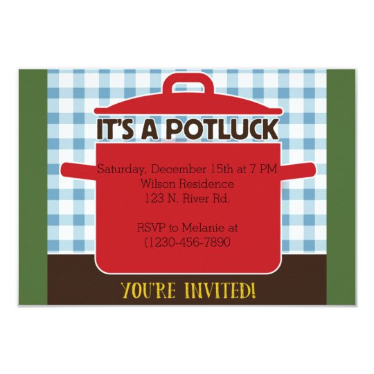 Potluck Invitation | Zazzle.com