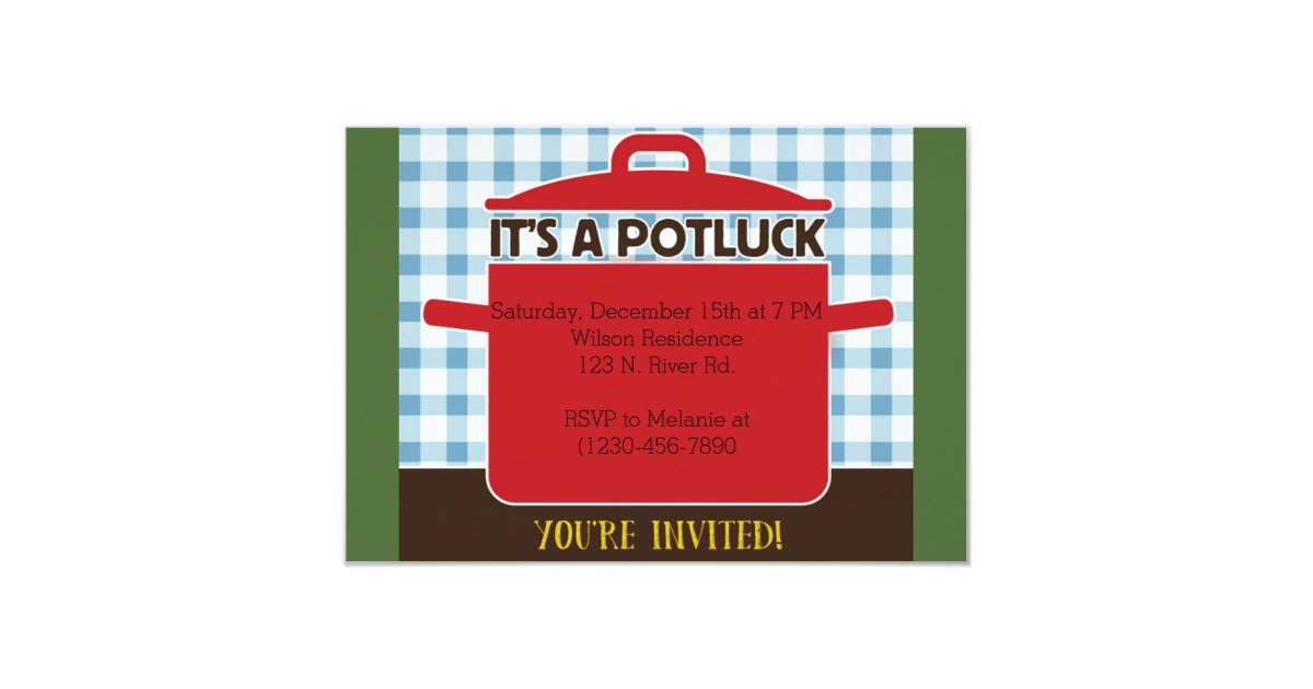 Potluck Invitation | Zazzle.com