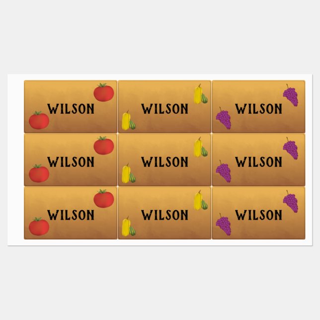 Potluck Labels (Sheet)