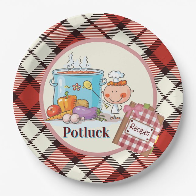 Potluck Paper Plates (Front)