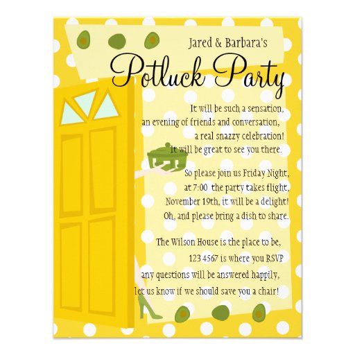 Potluck Party Invitation 8