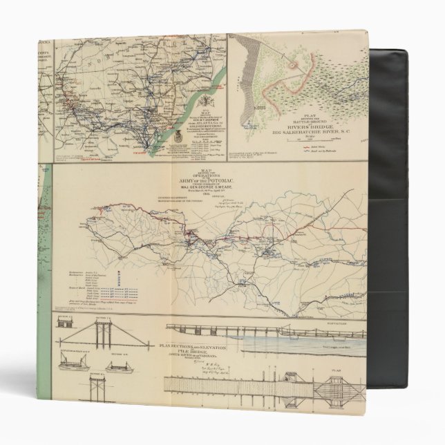 Potomac Army operations 3 Ring Binder (Front/Inside)