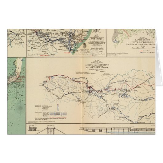 Potomac Army operations Cards (Front Horizontal)