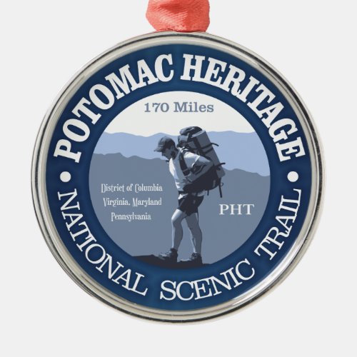 Potomac Heritage Trail Metal Ornament