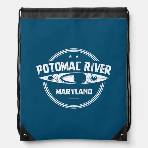 Potomac River Maryland Drawstring Bag