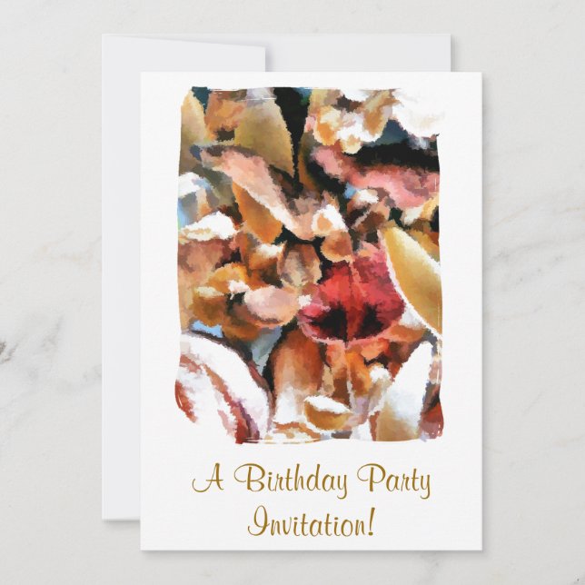 POTPOURRI FLOWERS INVITATION (Front)