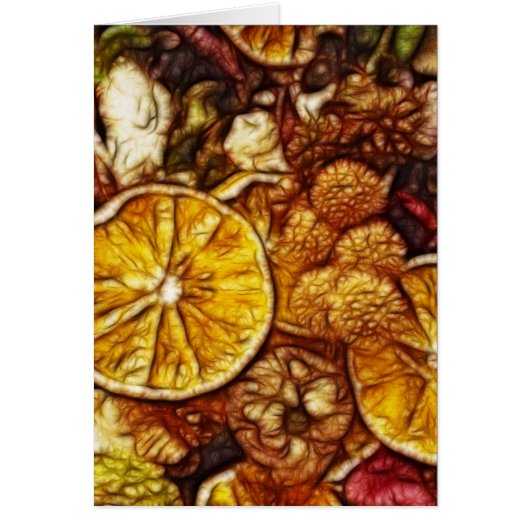 Potpourri Oranges Fractal Cards (Front)