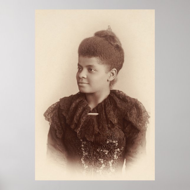 Potrait of Ida B. Wells by Mary Garrity (1893) Poster (Front)