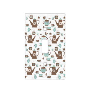 Pots and Cups Tea and Coffee Light Switch Cover