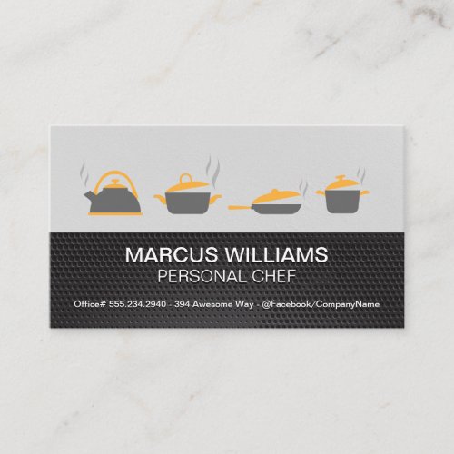 Pots and Pans  Executive Chef Business Card