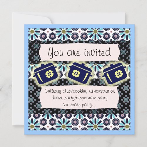 Pots and pans invitation
