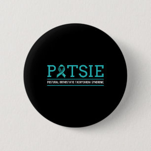Pots Dysautonomia Turquoise Ribbon Autonomic Button