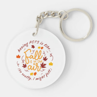 Pots Fall Theme Acrylic Keychain