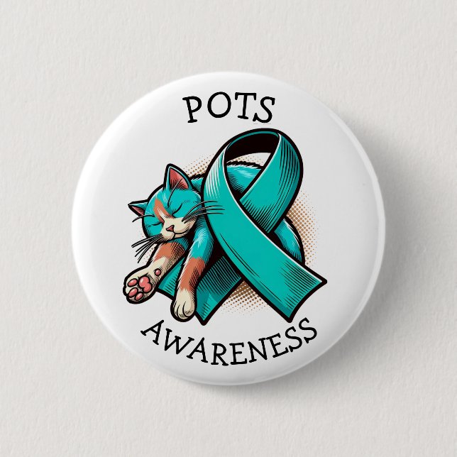 POTS Postural orthostatic tachycardia syndrome Button (Front)