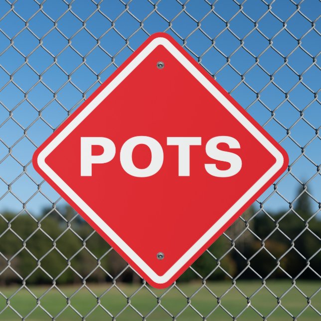 POTS Reverse Stop Sign (In Situ(Fence))